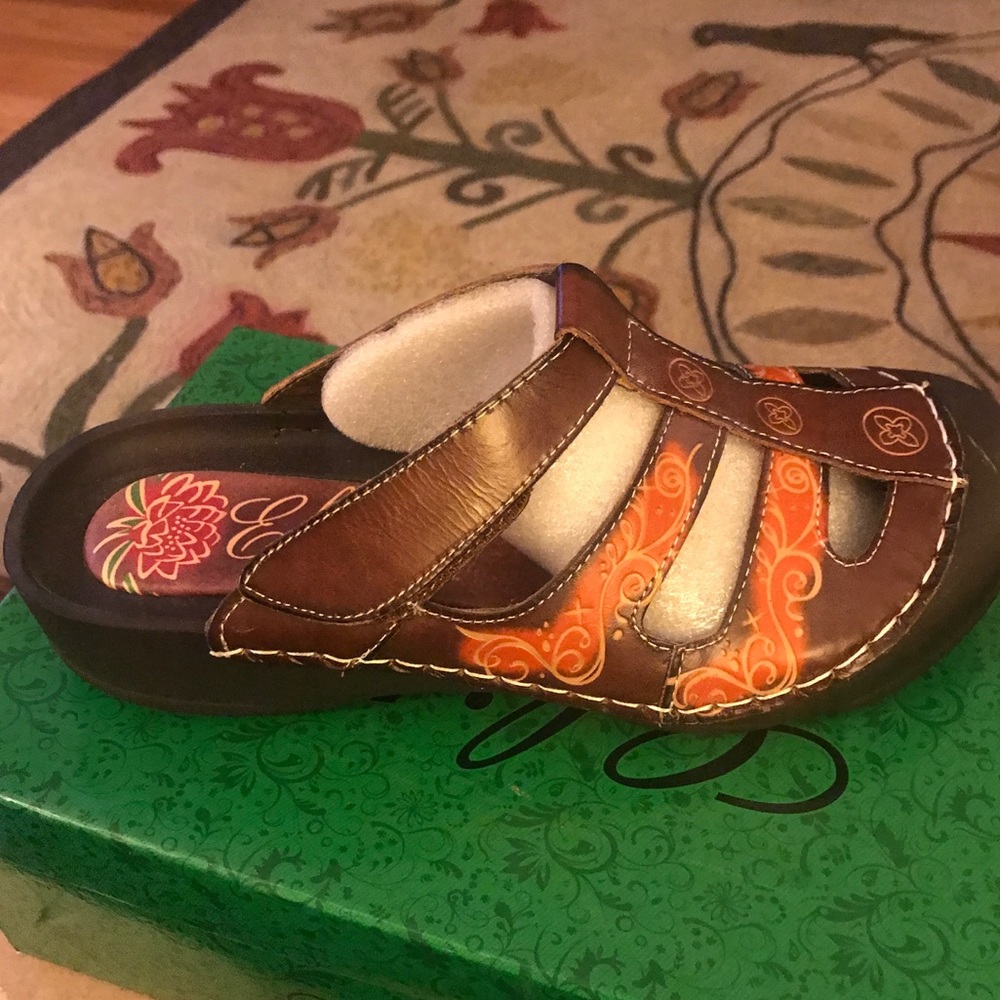 Corkys Leather Slip On Clog